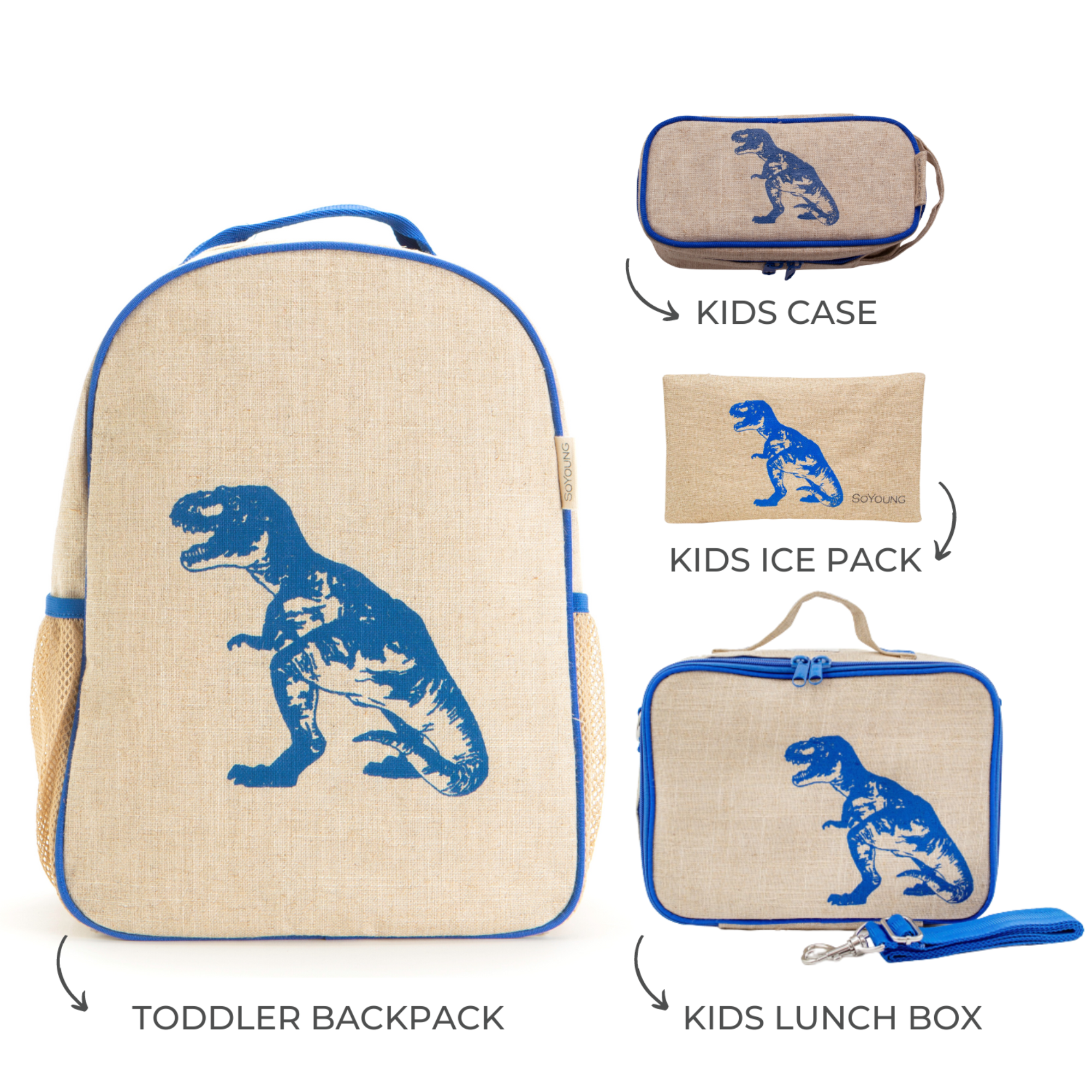 Blue Dino Toddler Bundle - 4pc