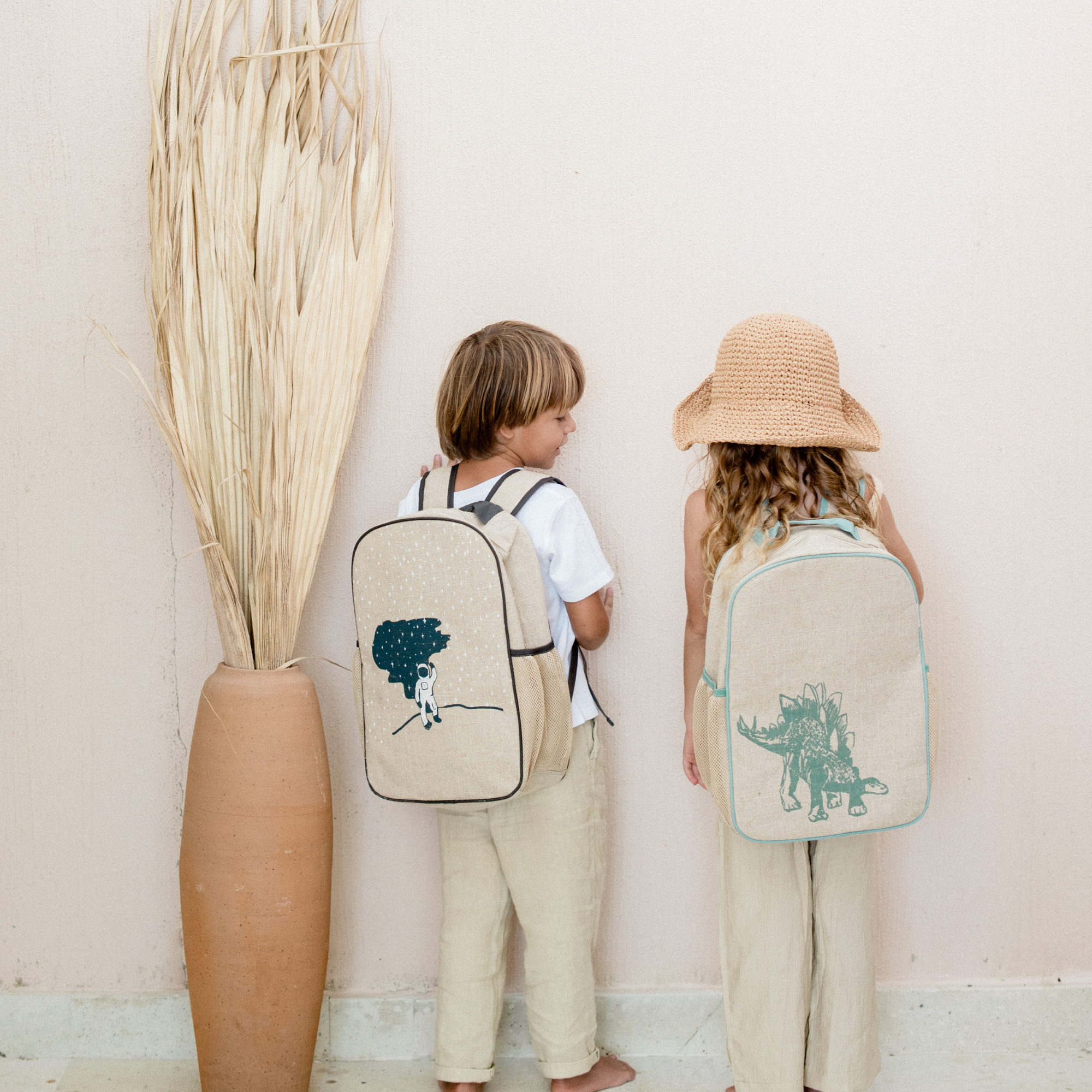 Green Stegosaurus Grade School Backpack