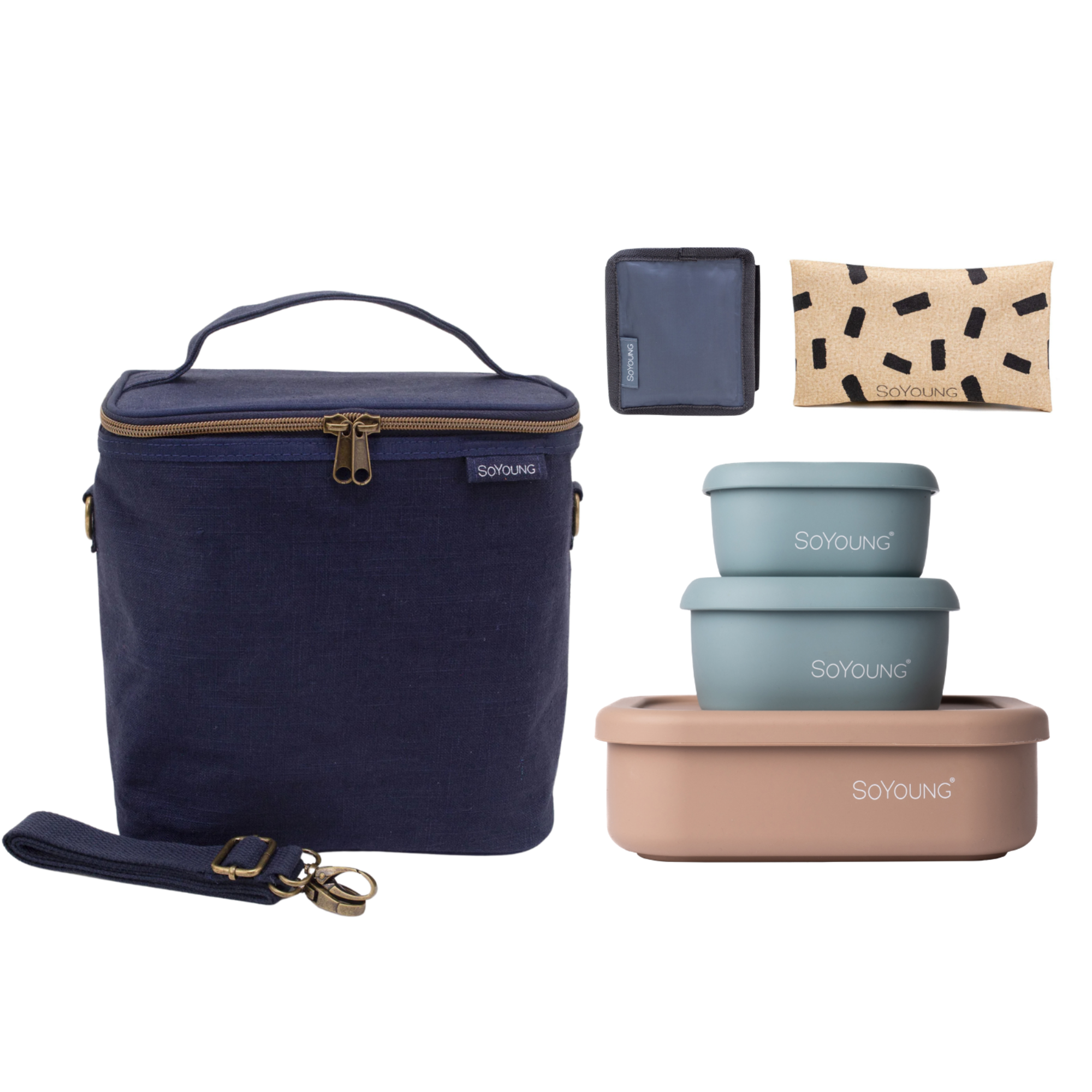 The Ultimate Lunch Bundle - Navy - 6pc