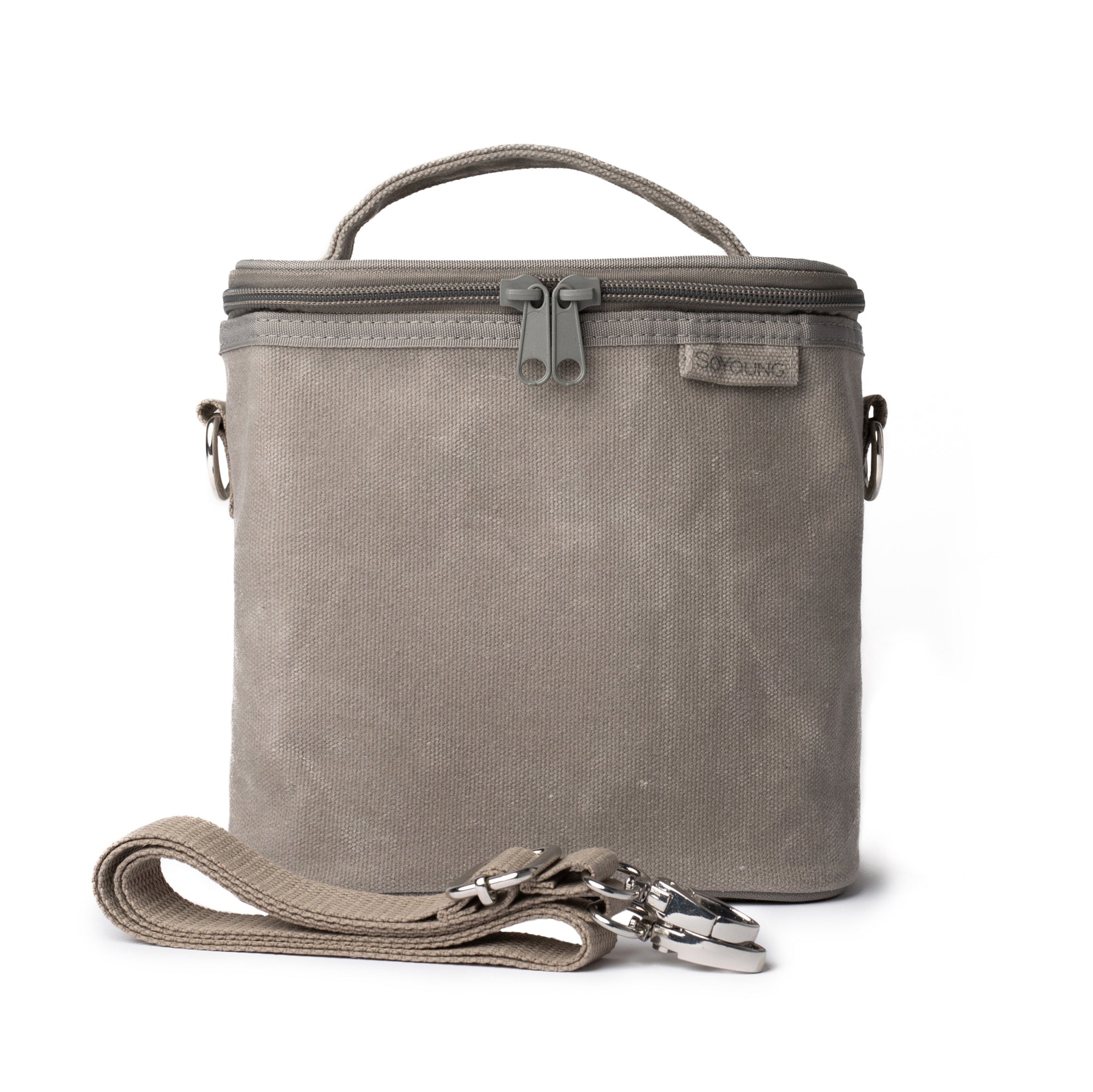 Stone Grey Petite Lunch Poche