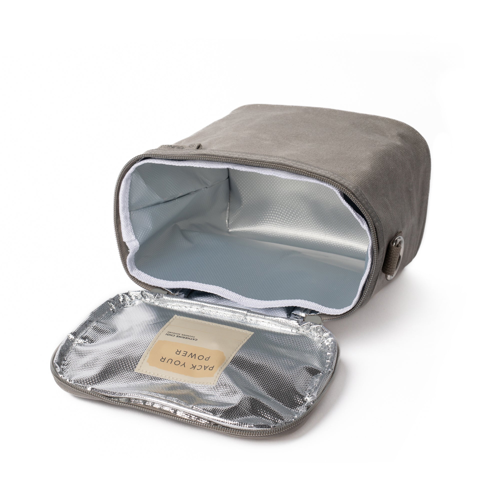 Stone Grey Petite Lunch Poche