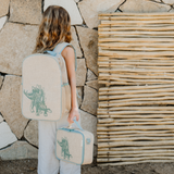 Green Stegosaurus Grade School Backpack