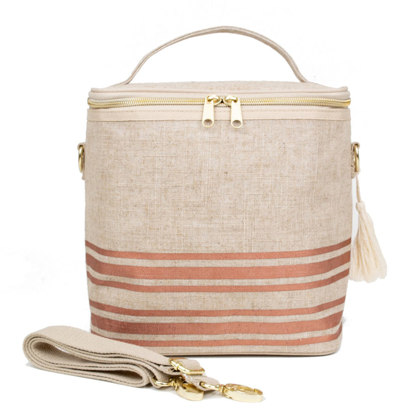 Nourish by SoYoung Lunch Bag - Rose Gold Pinstripe