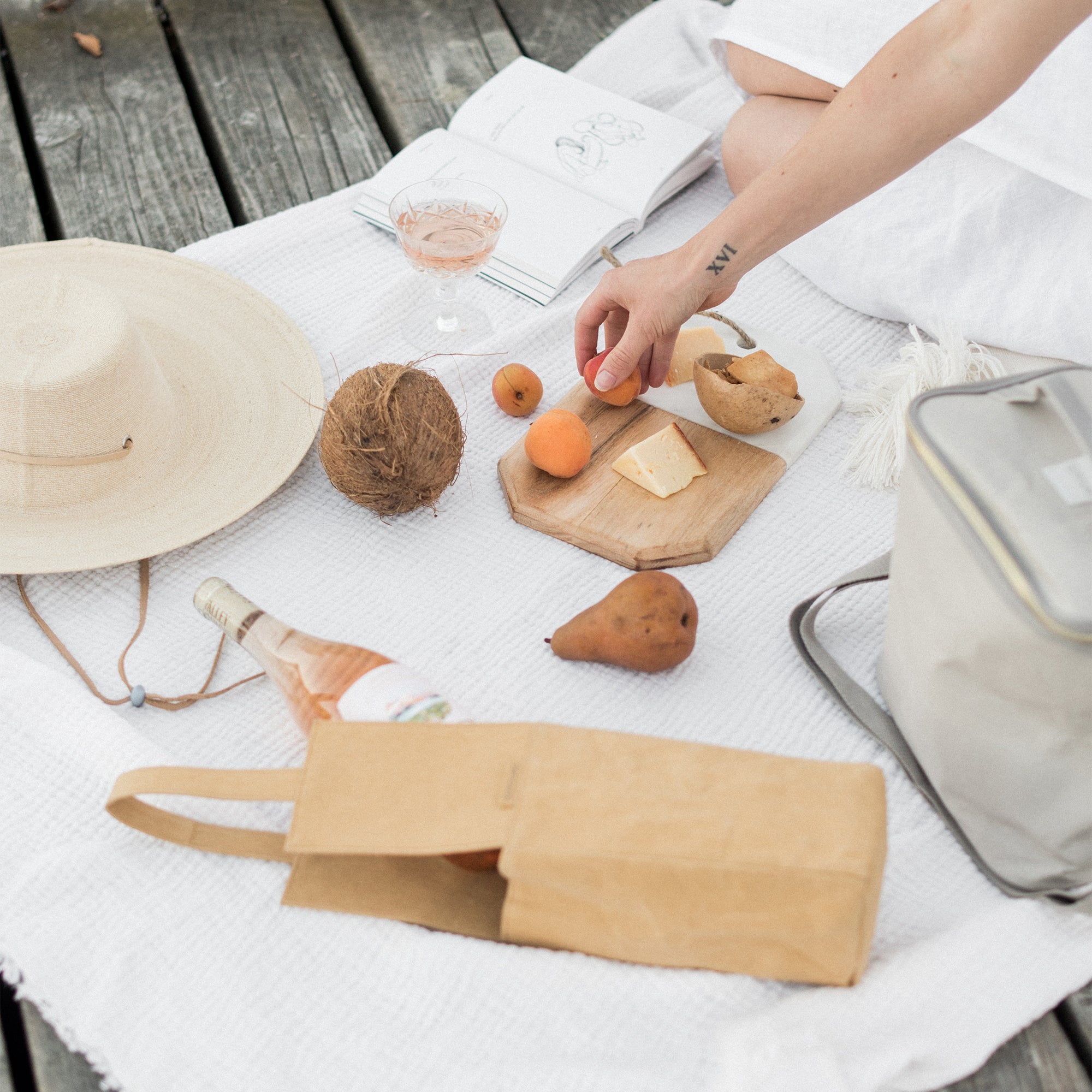 Kraft Paper Wine Tote