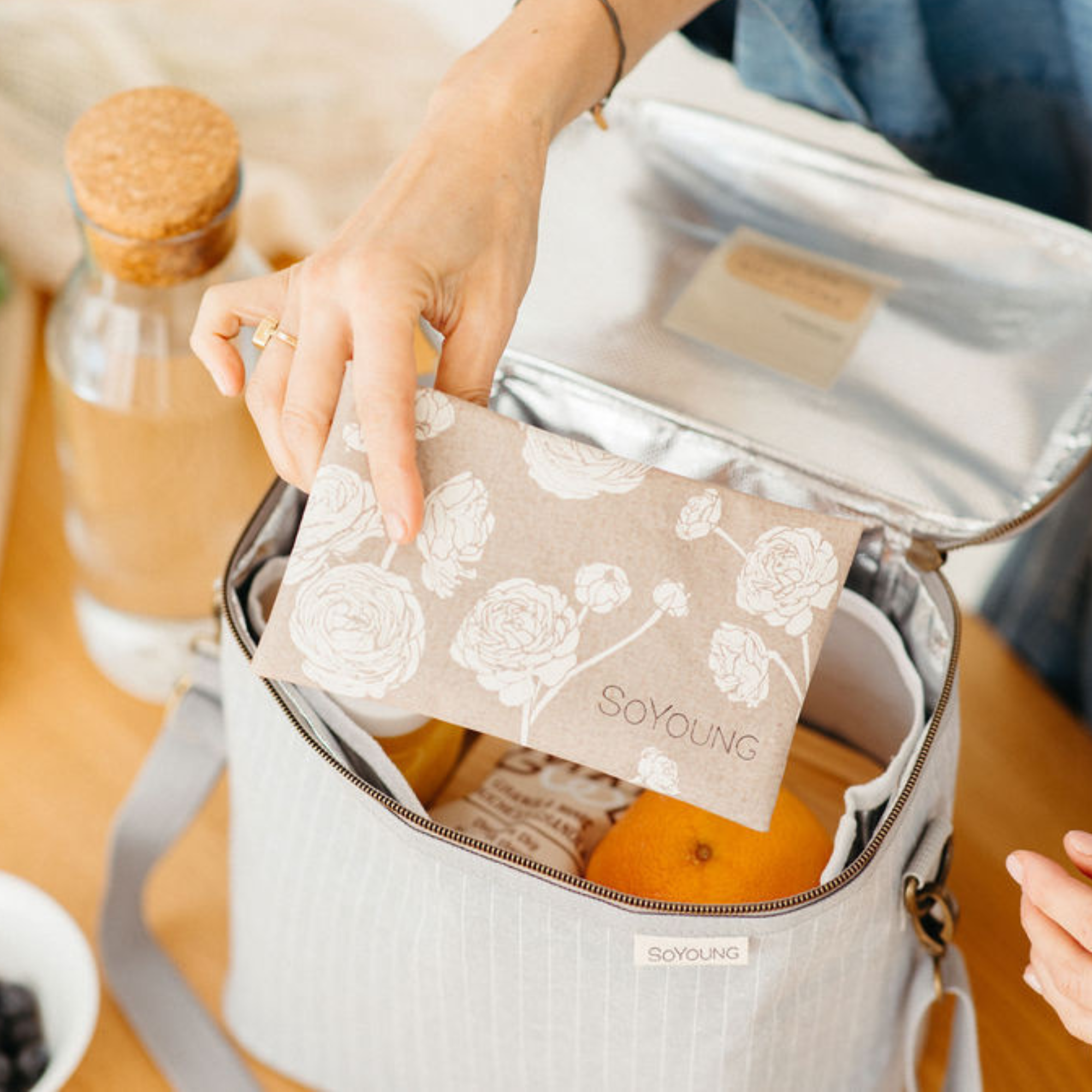 The Ultimate Lunch Bundle - Light Grey Grid - 6pc